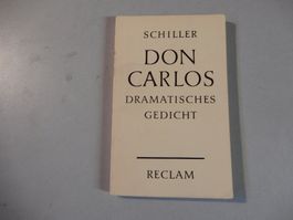 Schiller Don Carlos Reclam Gedicht Dramatisches