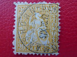 1870: Nr.32 mit BAHNPOST-Stempel: ROMANSHORN-BERNE, sauber
