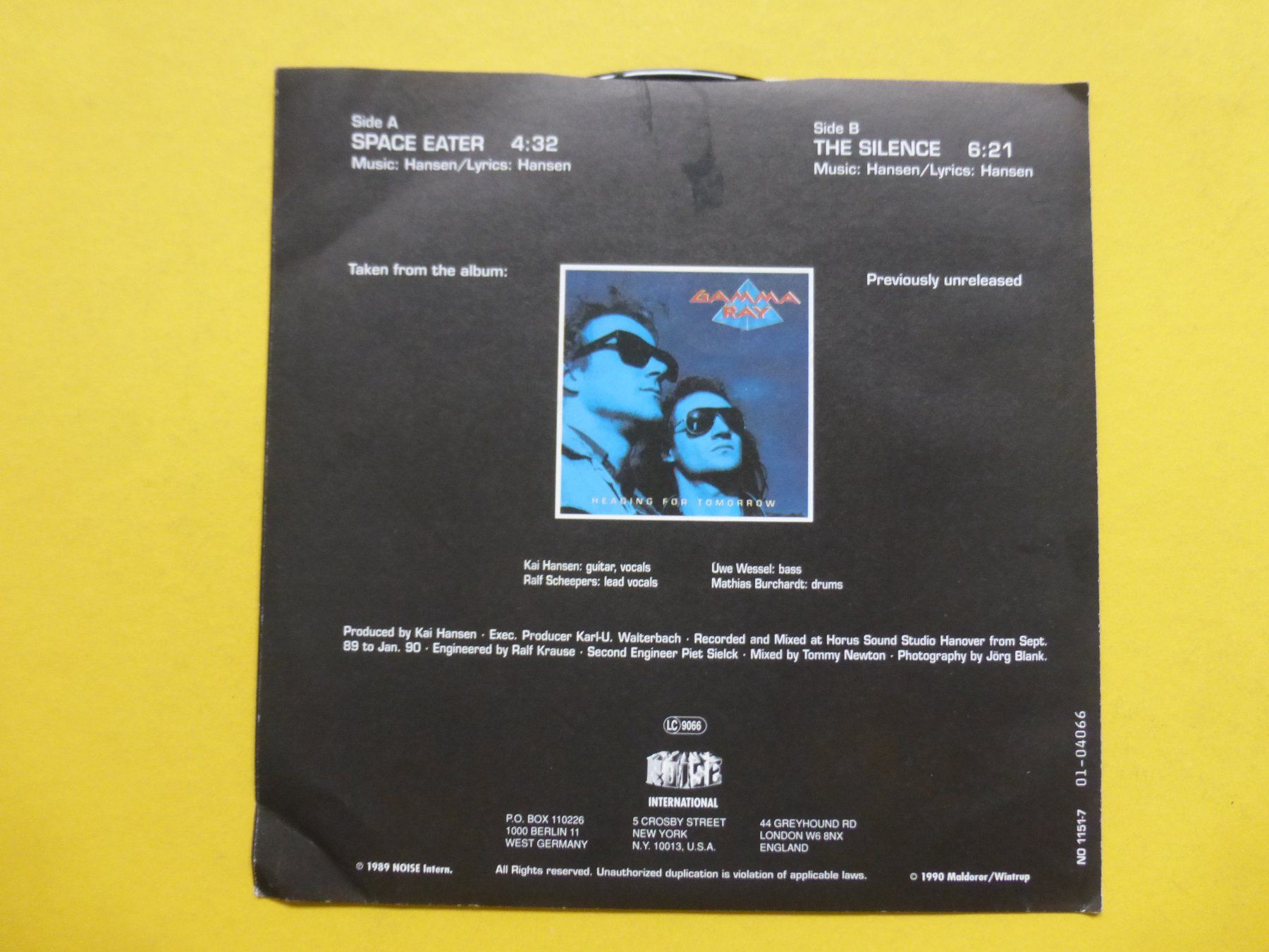 Schallplatten: Gamma Ray – Space Eater / The Silence – Gebraucht aus Zürich von Swiss57 1