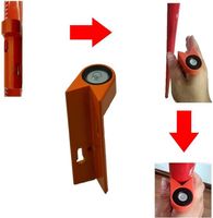 NIVELLE DE POCHE POUR MÂT ET JALON