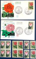 1962 Frankreich - France FDC + Viererblock + Einzel **