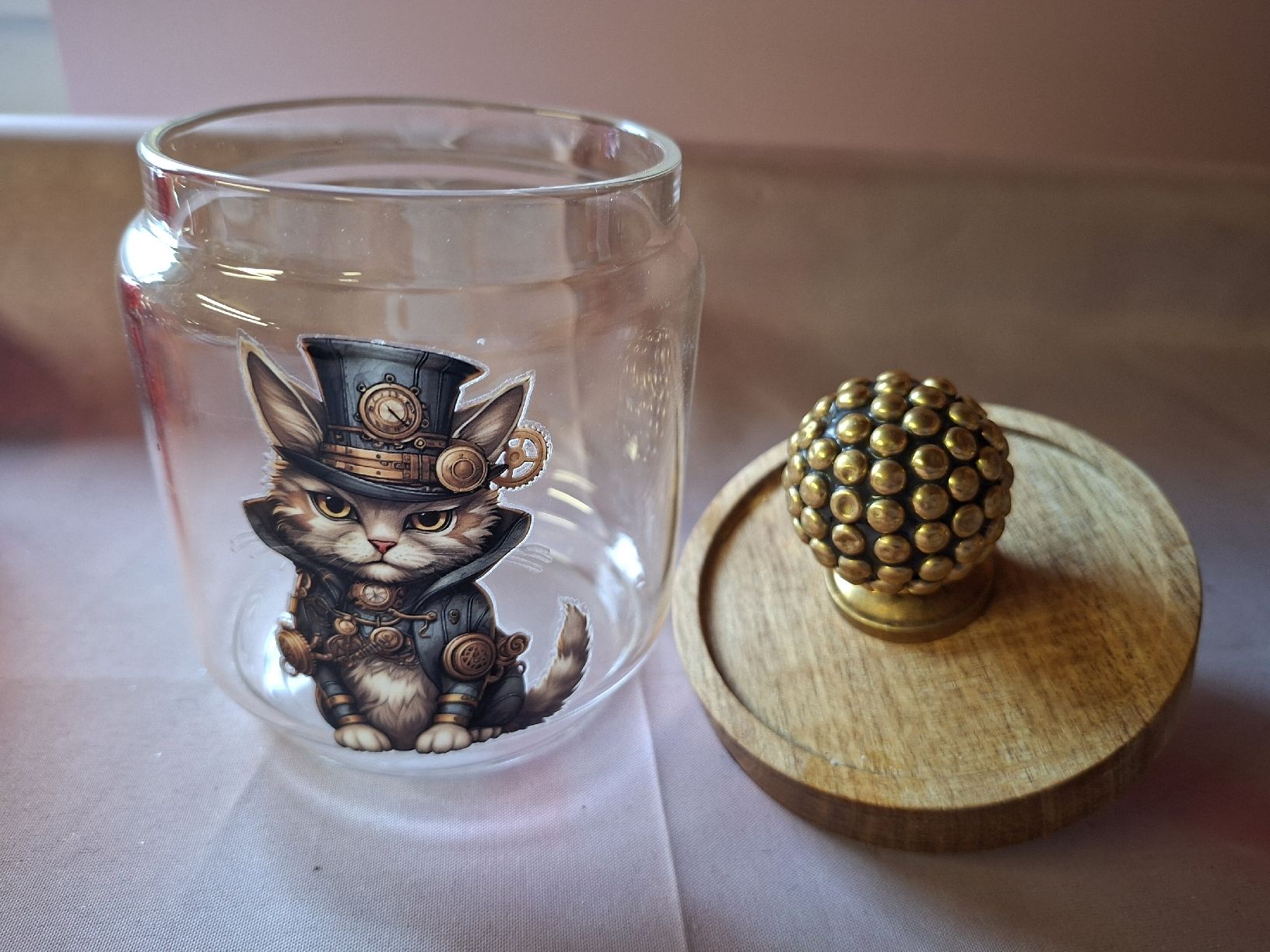 Tutte le decorazioni: neu: Glasdose mit Katze Steampunk – Nuovo e nell'imballaggio originale da Nassen venduto da verrueckt 1