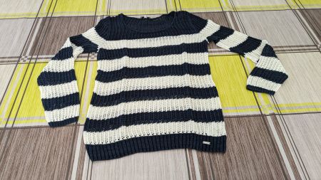Tom Tailor dünner gestreifter Pullover - Gr. S