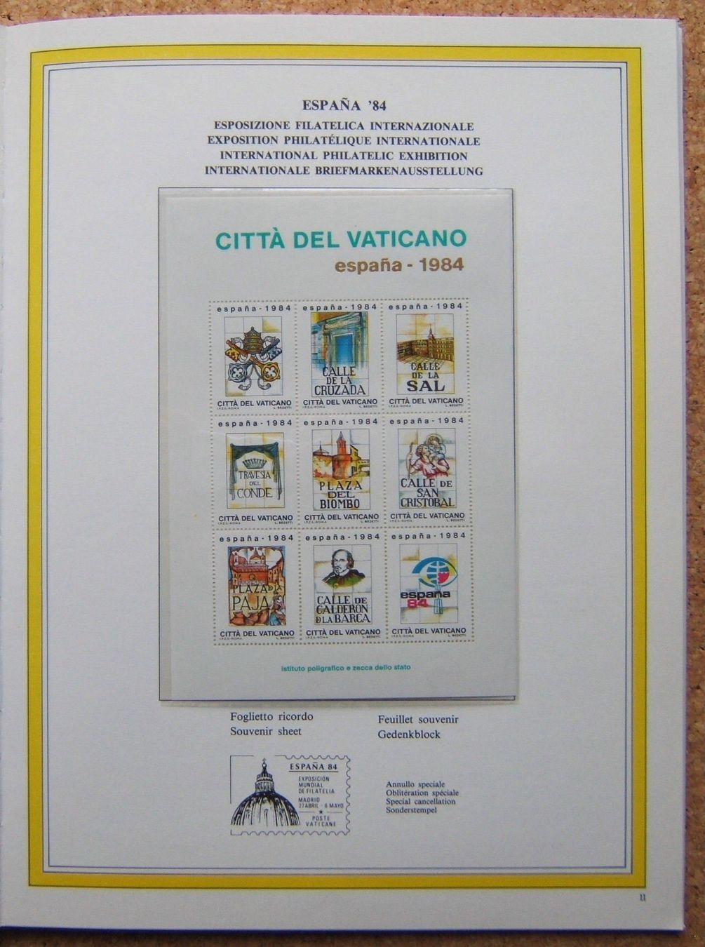 Tutti i francobolli: JAHRBUCH VATIKAN 1984 – Nuovo (secondo la descrizione) da Brunnen venduto da Nonne04 3