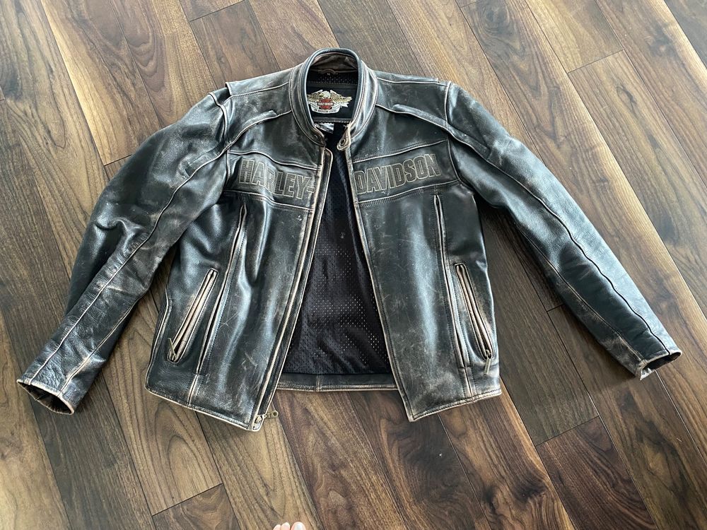 Davidson Lederjacke Herren Harley Jacke Gebraucht Vintage