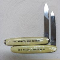 Messer - (2 coltellini) - "VDO KRAUTLI  (051) 25 88 90"