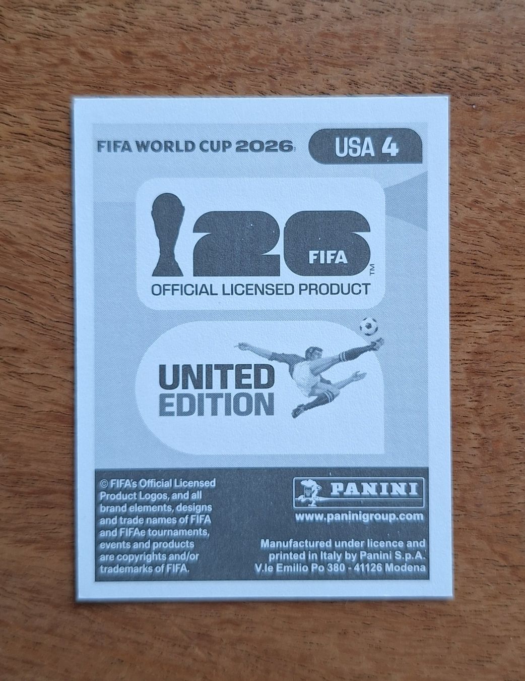 Panini Carte collezionabili: Panini Tim Ream USA 4 – Nuovo (secondo la descrizione) da Romanens venduto da Crocette 1