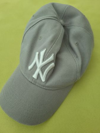 Cap New York Yankees grau einfarbig guter Zustand