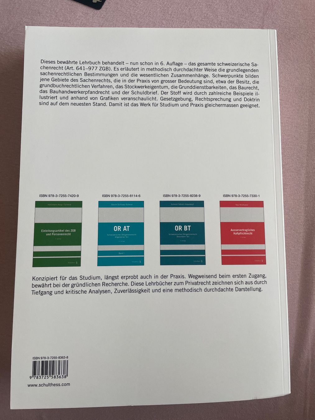 Livres: Sachenrecht – Neuf (Voir description) à Neuenkirch par mar_b6b2 2