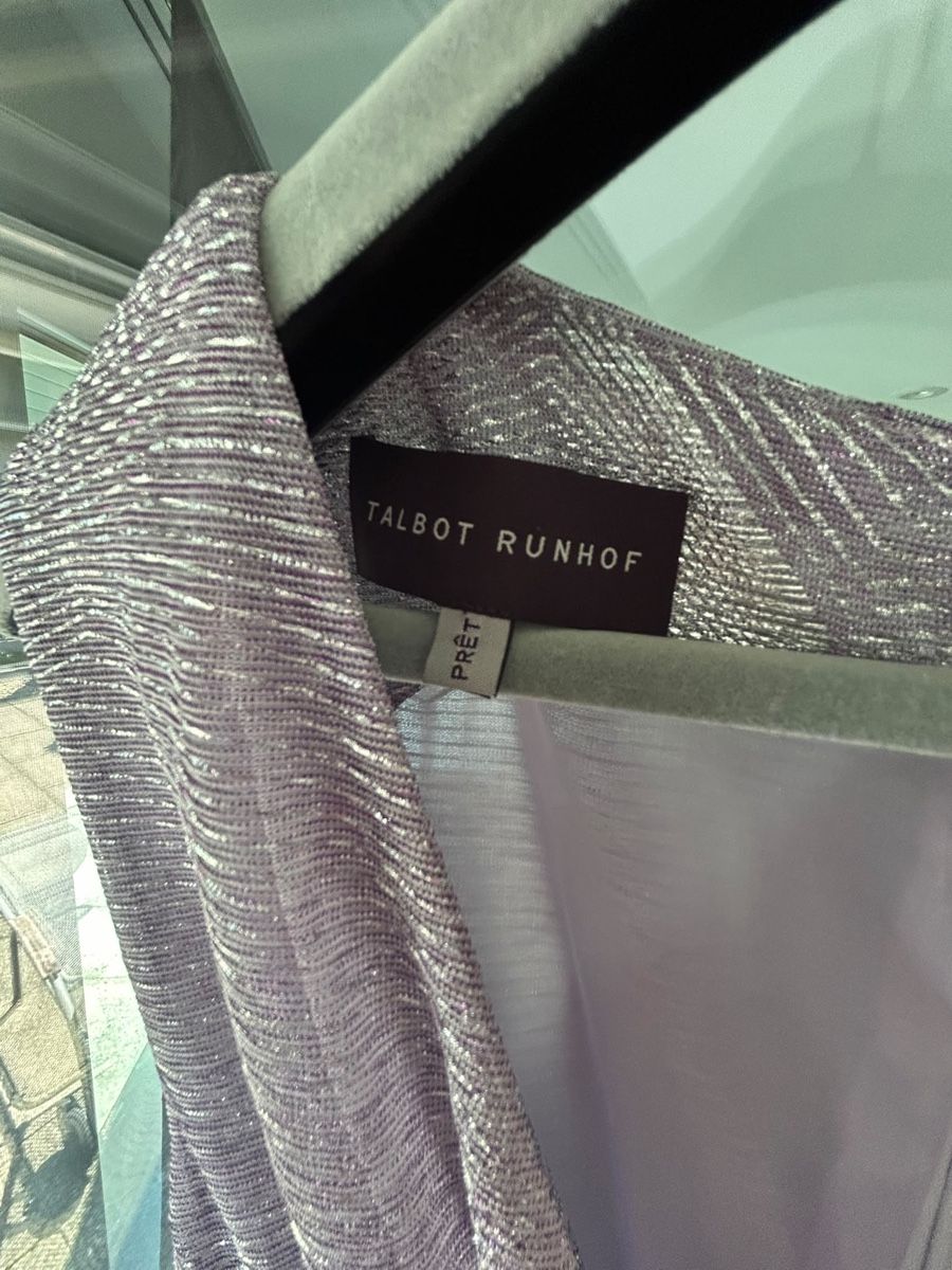 Talbot Runhof Robes: Kleid Talbot Runhof Silber-neuwertig – Neuf (Voir description) à Hausen AG par Nah5yj 1