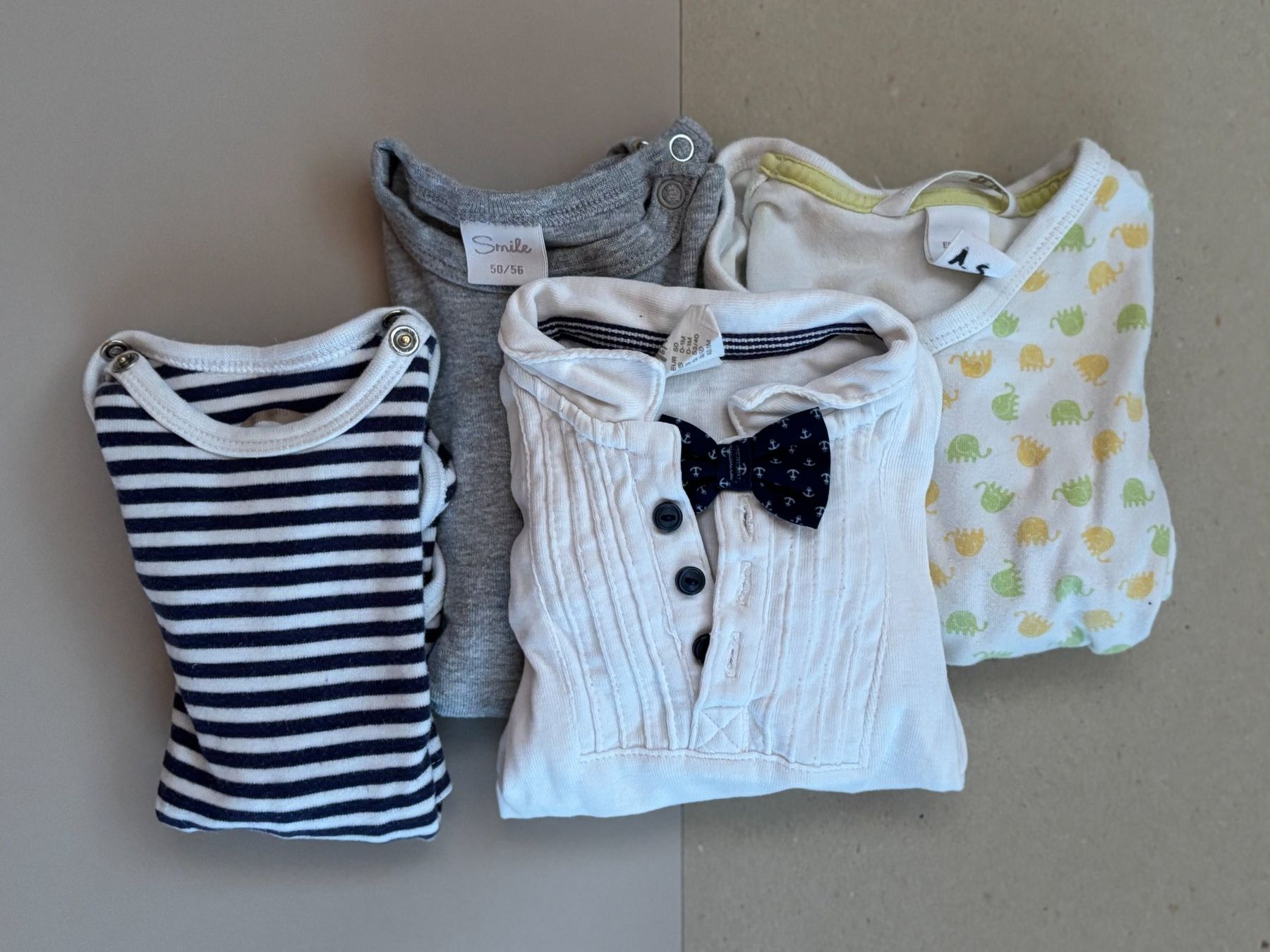 Lotti & Set di vestiti: Bodies langarm Gr. 50/56 (#04) – Usato da Englisberg venduto da Apfelsine