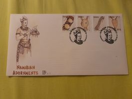 Namibie: Enveloppe philatélique, timbres "Ornements" 1995