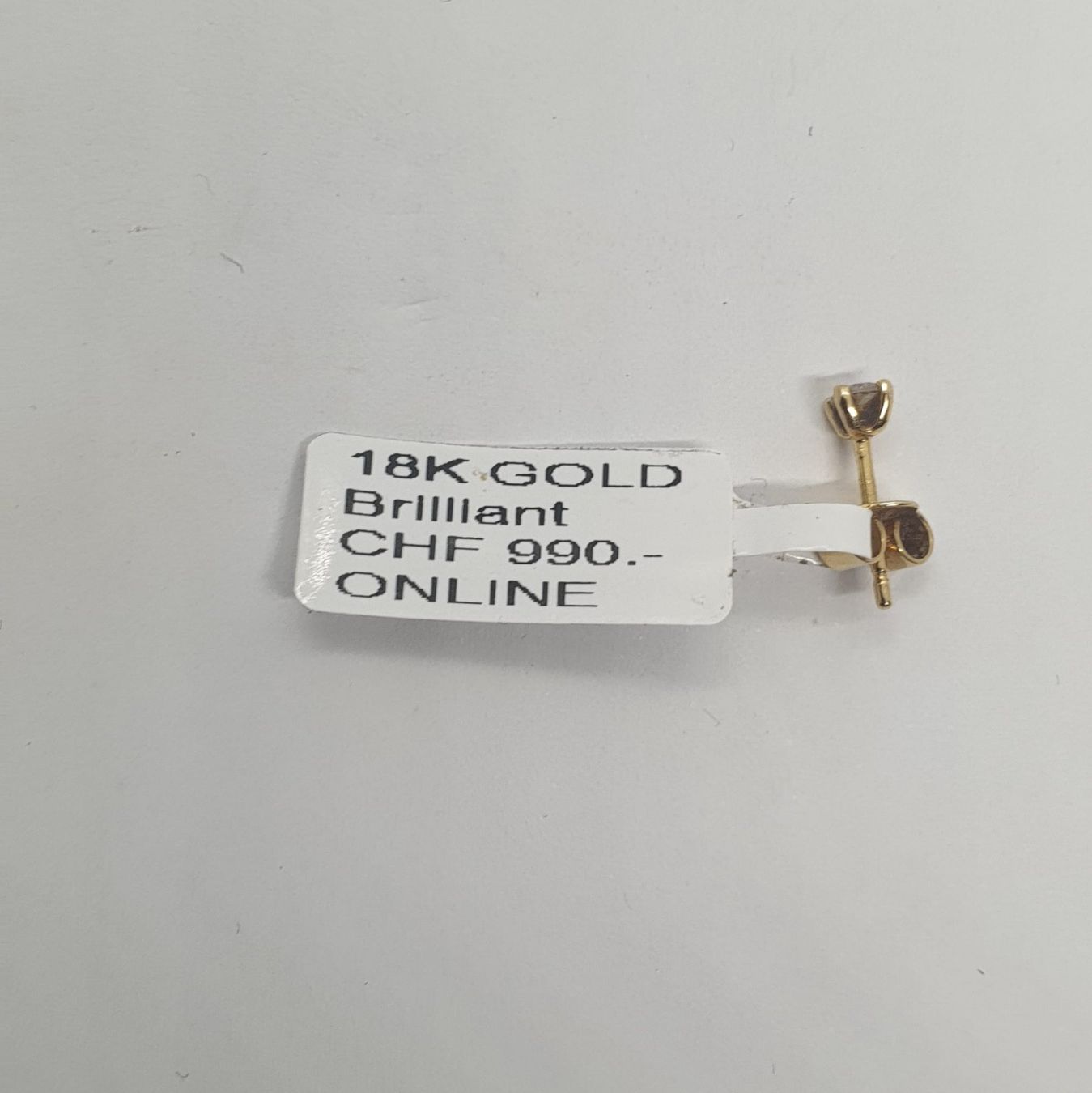 Orecchini pendenti & Orecchini a lobo: Echt 18K Gold - Diamant Ohrstecker – Usato da Luzern venduto da Luzern-Goldhaus 2
