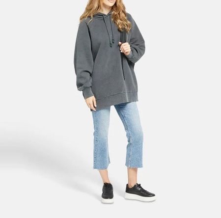 Sweat à capuche oversize M, Marc O Polo avec effet usé gris