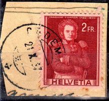 OBERST JOACHIM FORRER MARKE AUF FRAGMENT GESTEMPELT -36