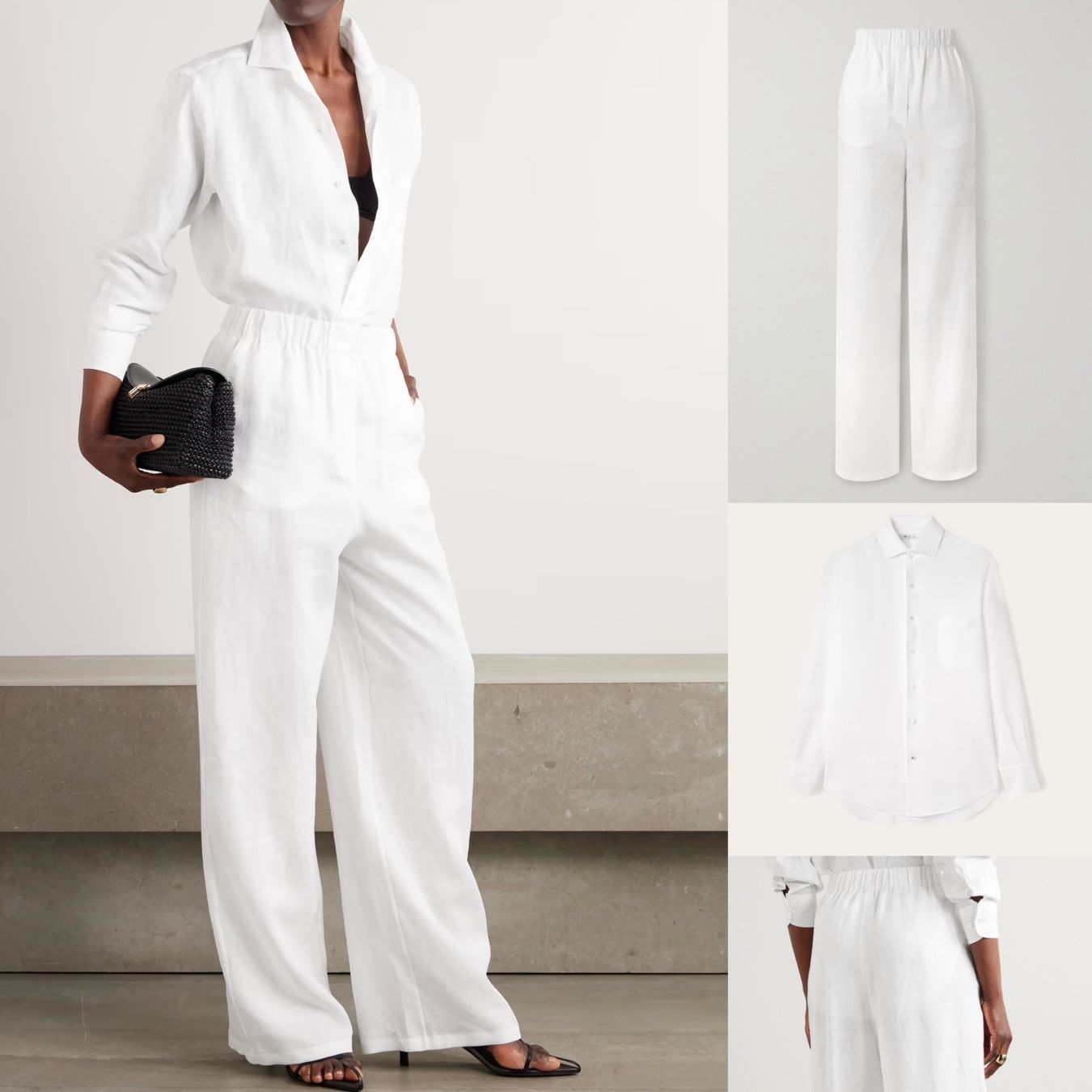 Loro Piana Lotti di vestiti: Loro Piana white linen pair – Nuovo (secondo la descrizione) da Genève venduto da val_rp9x 5