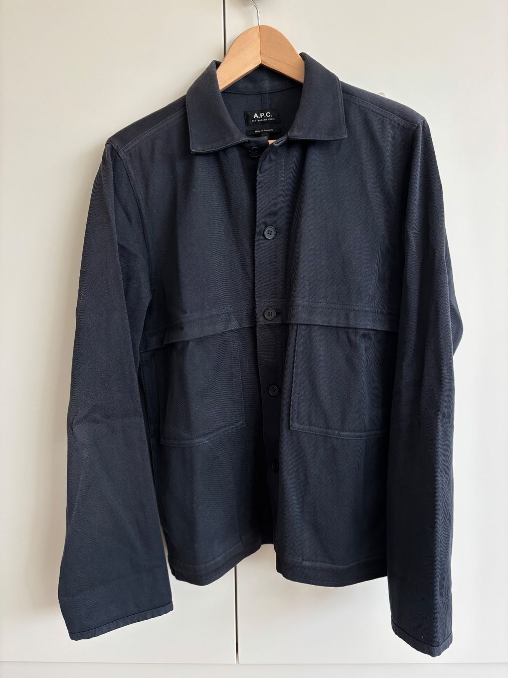 Apc Giacche: APC Overshirt Anthrazit - Baumwolle & Leinen – Usato da Thun venduto da Ajenjo