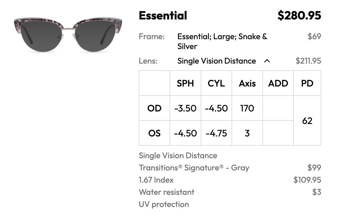 Brillen & Gläser: Essential Cat Eye Glasses - Snake & Silver - Large Frame – Gebraucht aus Glarus von tale1991 1