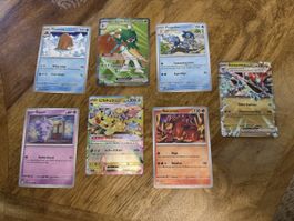 Pokemon Cards Set Mixed Condition 7 Pieces
