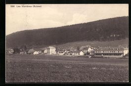 AK Les Verrières, Ortspartie, 1913