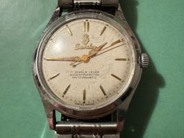 17 JEWELS ANTIMAGNETIC SHOCK PROTECTED WATER RESISTANT SWISS