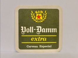 Bierdeckel VOLL-DAMM EXTRA CERVEZA Bier Untersetzer Vintage