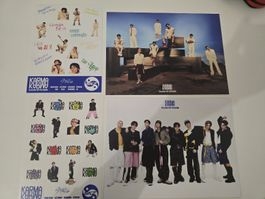 Stray Kids Karma Album Stickers et carte postal set
