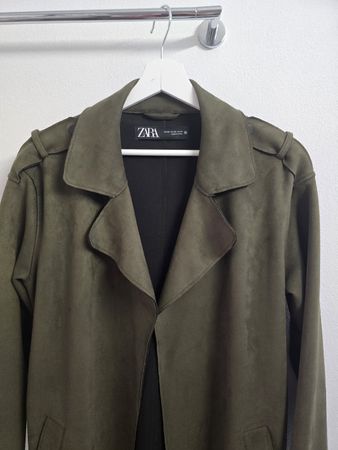 ZARA Damenmantel Khaki/Olive – Gr. XS – selten getragen