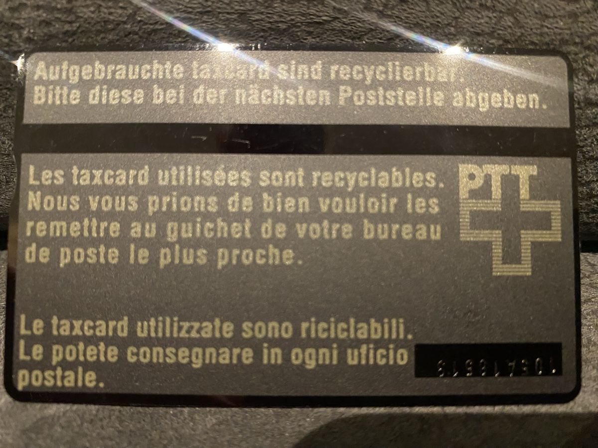 Schede telefoniche: Taxcard 105A neuve – Nuovo (secondo la descrizione) da Lausanne venduto da babacard10 1