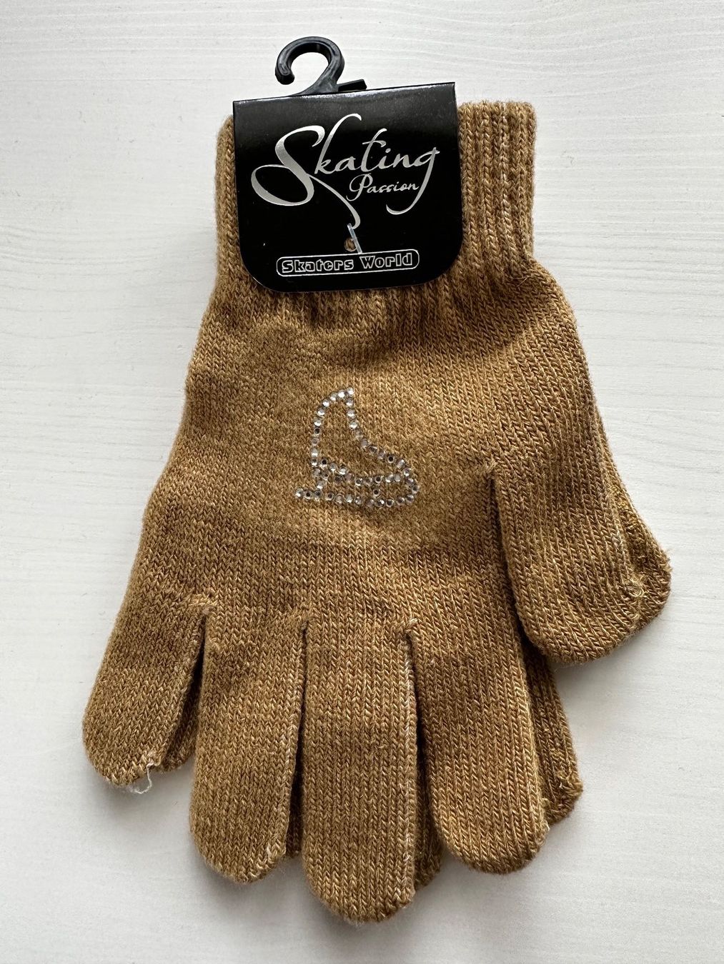 Gants: Eislauf Handschuhe mit Strassapplikation – Neuf (Voir description) à Wagenhausen par vintagesecondhand
