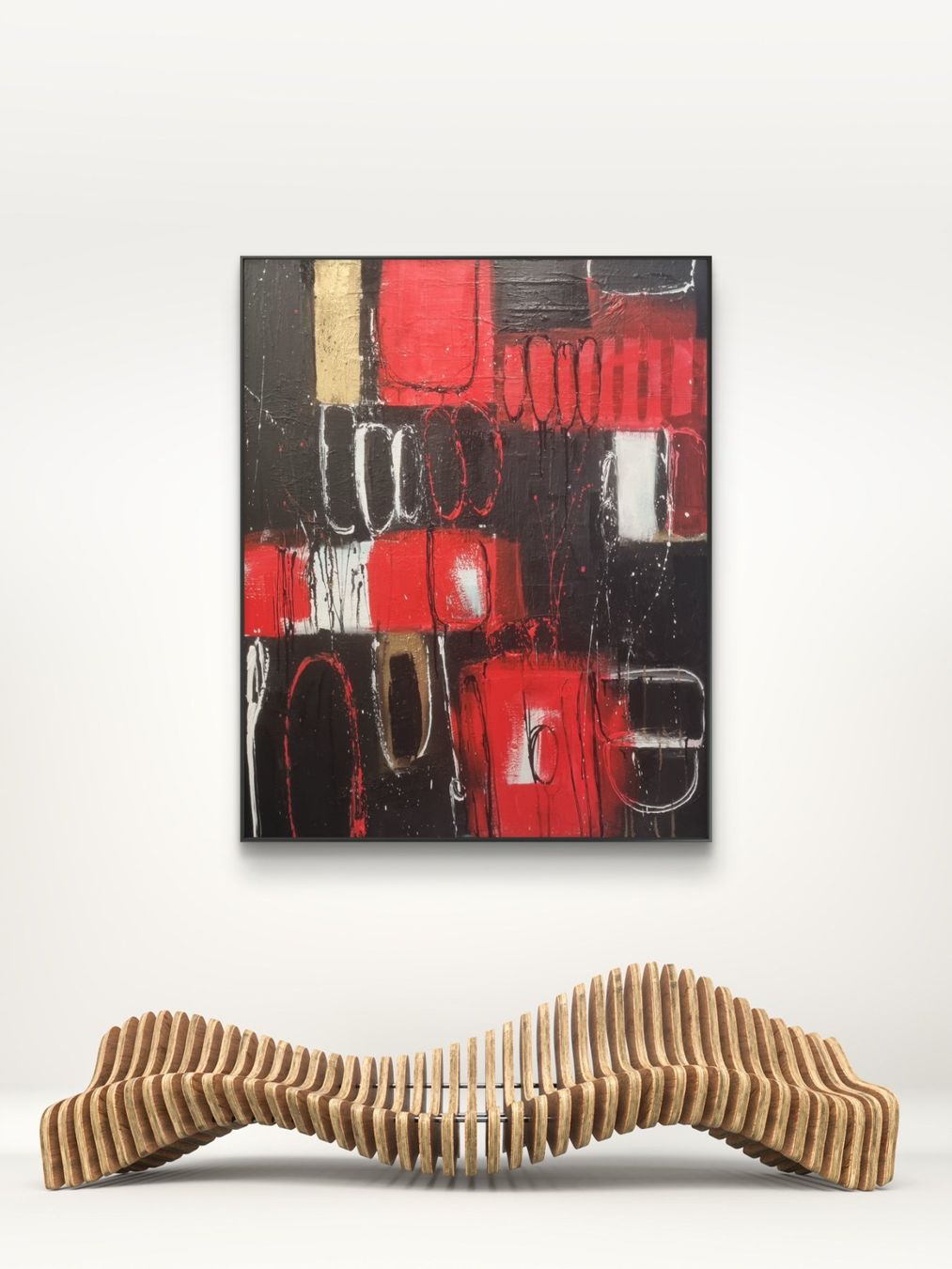 Gemälde: Originales abstraktes Bild 80x100cm – Neu (gemäss Beschreibung) aus Urdorf von Contra8 1