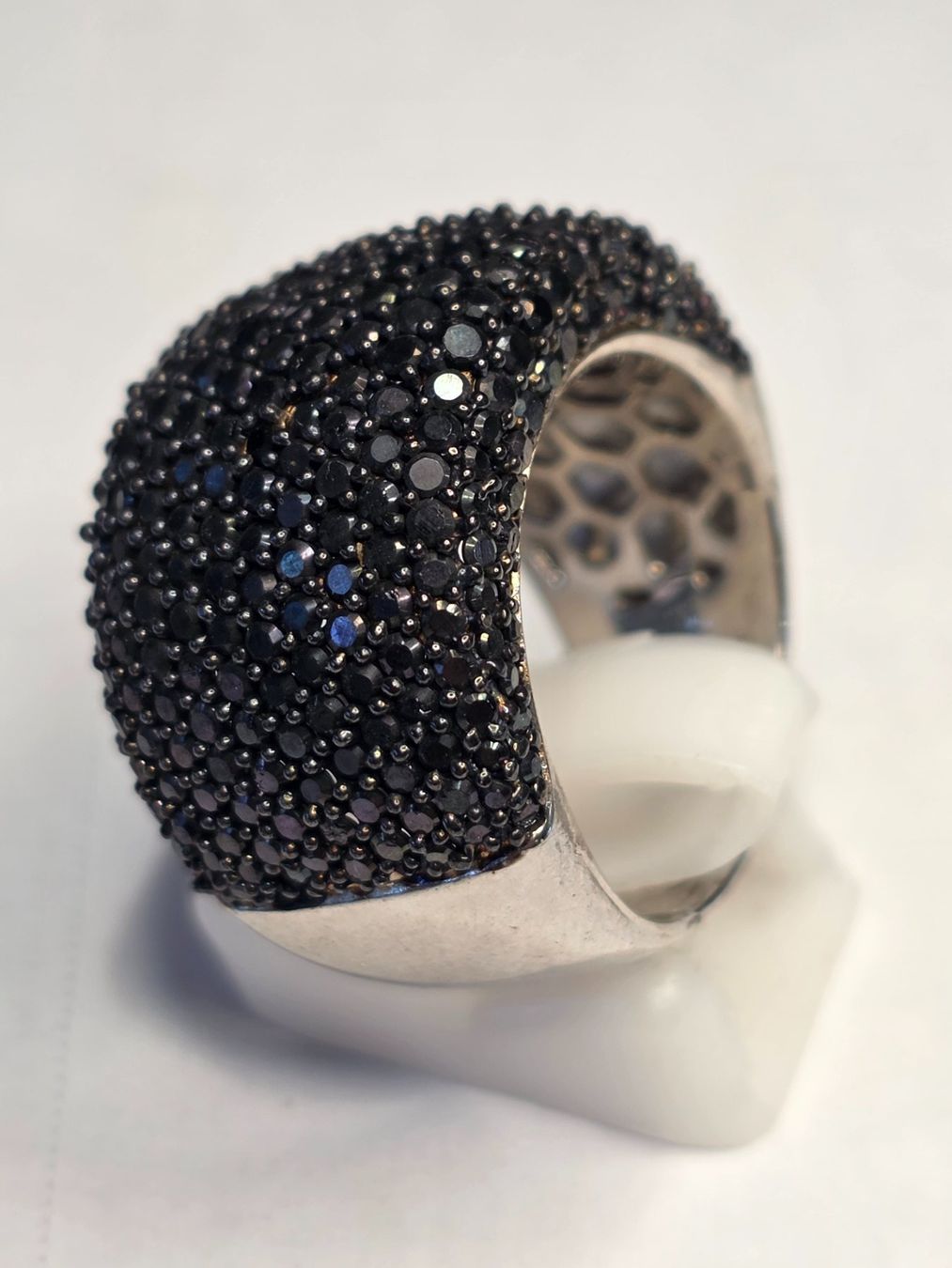 Bagues: Schwarzer Spinel Silber Fingerring – Neuf (Voir description) à Zürich par benedikt12 7