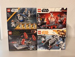 Lego Star Wars Konvolut 4x Battle Packs, komplett, neuwertig