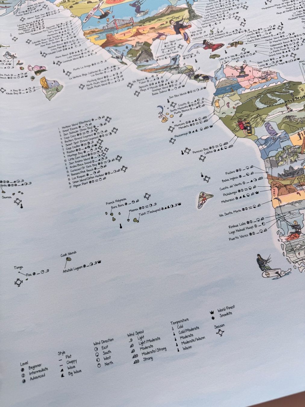Foto & Immagini: Poster Kitesurfen mit weltweiten Spots – Nuovo (secondo la descrizione) da Zürich venduto da Lionsands 4