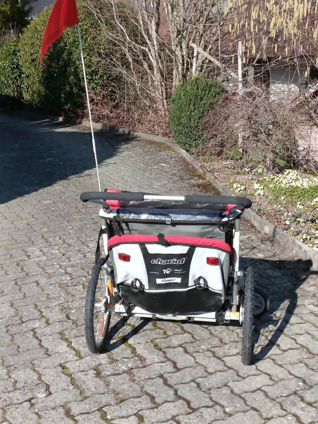 Thule Rimorchi: Thule Chariot Cougar 2 Veloanhänger – Usato da Wohlen b. Bern venduto da Hugoline 3