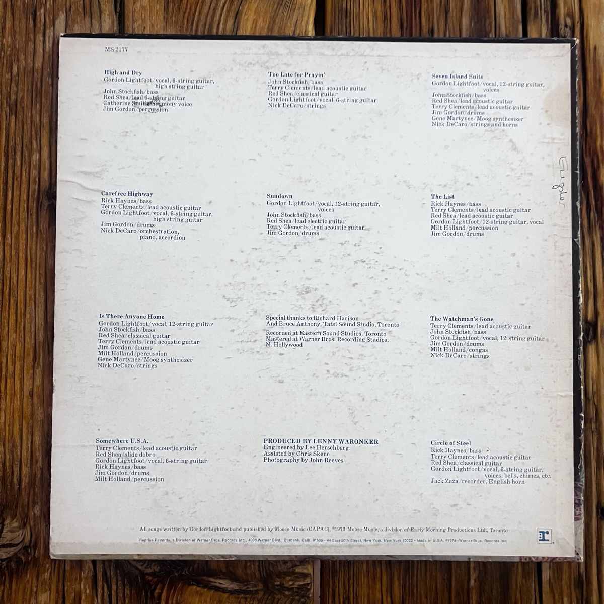 Schallplatten: Gordon Lightfoot Sundown Vinyl – Gebraucht aus Umiken von mar_p7n9 1