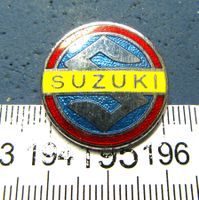 SUZUKI LOGO ENAMEL ANSTECKNADEL MOTORRAD VINTAGE OLDI