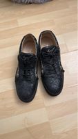 Glitzernde Giuseppe Zanotti Sneaker Schwarz Grösse 48