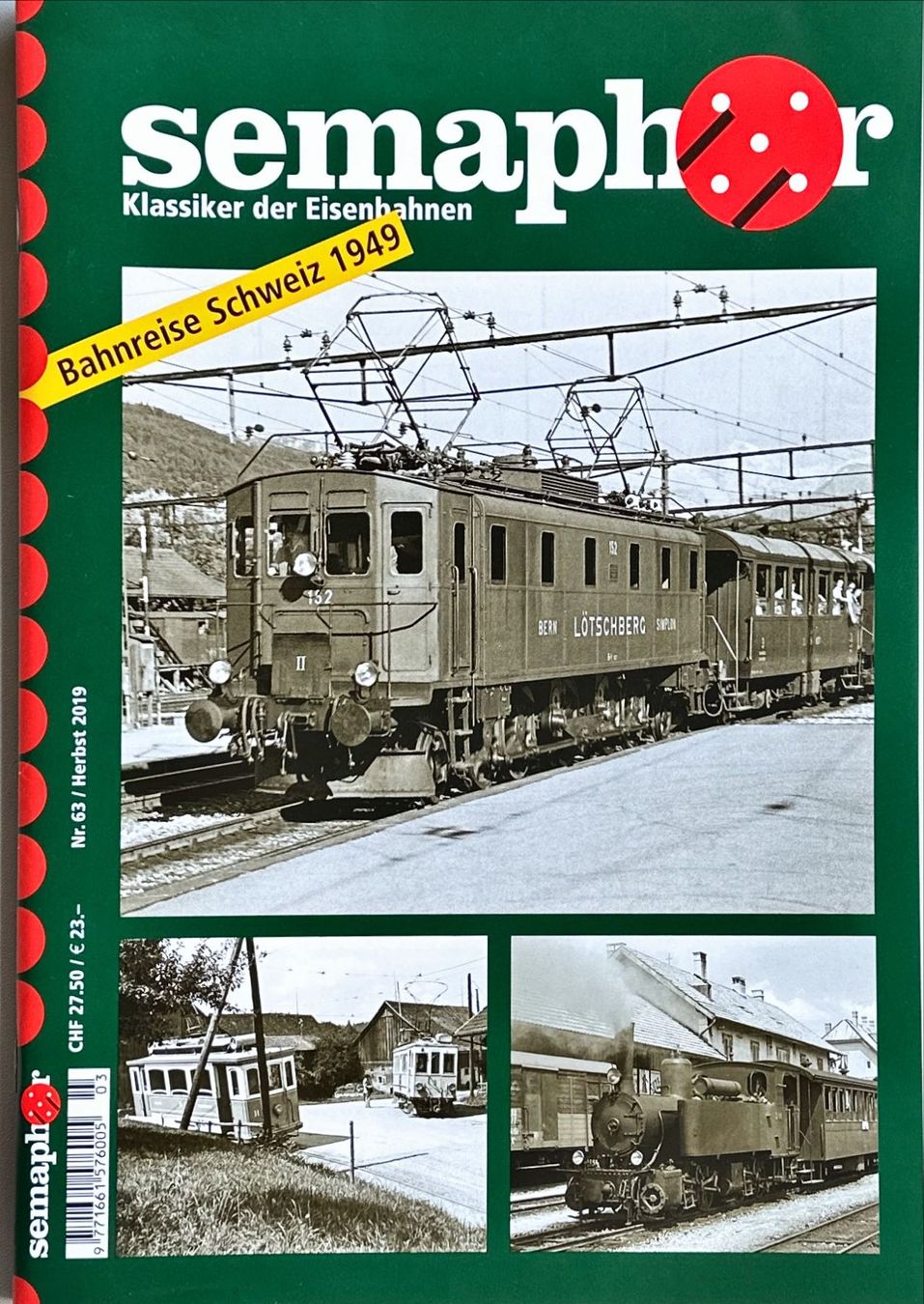 Riviste & Magazine: Semaphor Herbst 2019 Nr. 63 – Nuovo e nell'imballaggio originale da Murgenthal venduto da View
