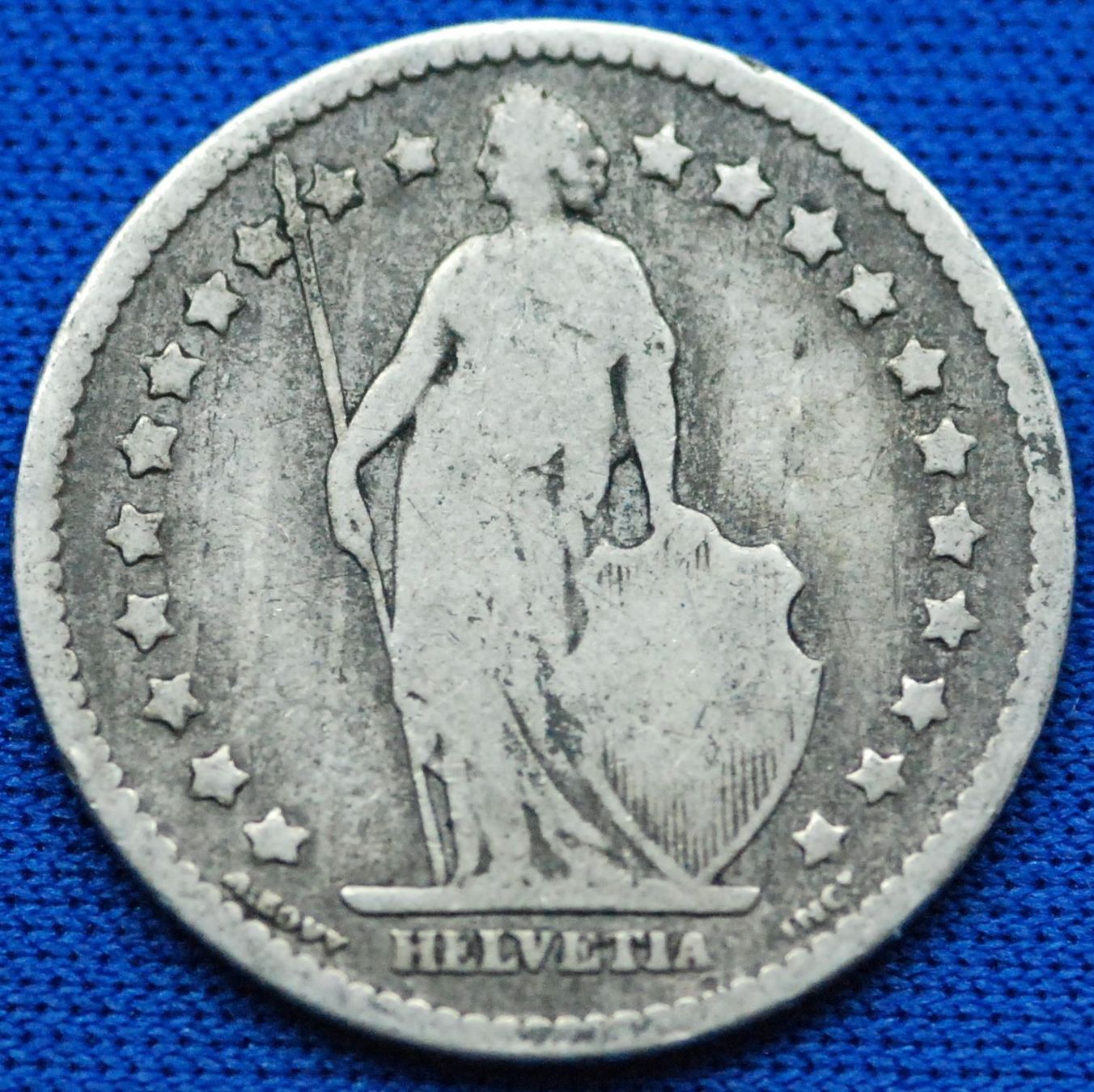 Tutti le monete: Silberner 1.- Jg. 1877 – Usato da Mühlethal venduto da sowato 3