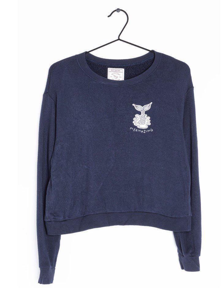 Pull&Bear Pullover & Sweatshirts: Pull&Bear mermaizing Pullover dunkelblau Grösse XS-S – Gebraucht aus Zürich von ale_7k2j