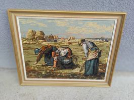 Tableau - Les glaneuses en gobelin sous cadre doré