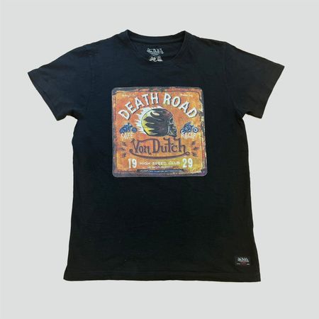 Vintage Von Dutch "Death Road" printed t-shirt