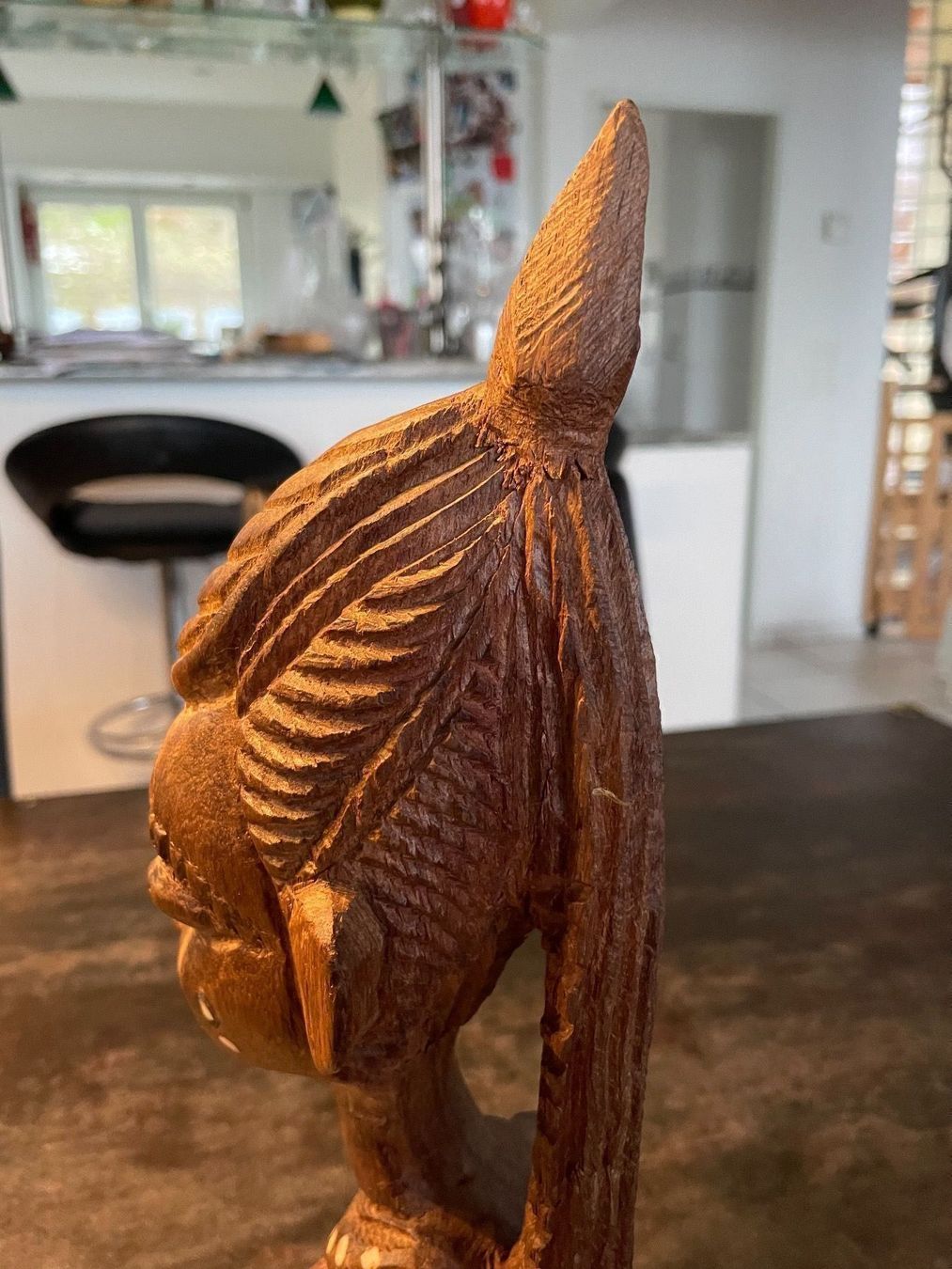 Figuren: Art Africain Sculpture Buste en bois – Gebraucht aus Vallamand von Bricbracbroc82 6