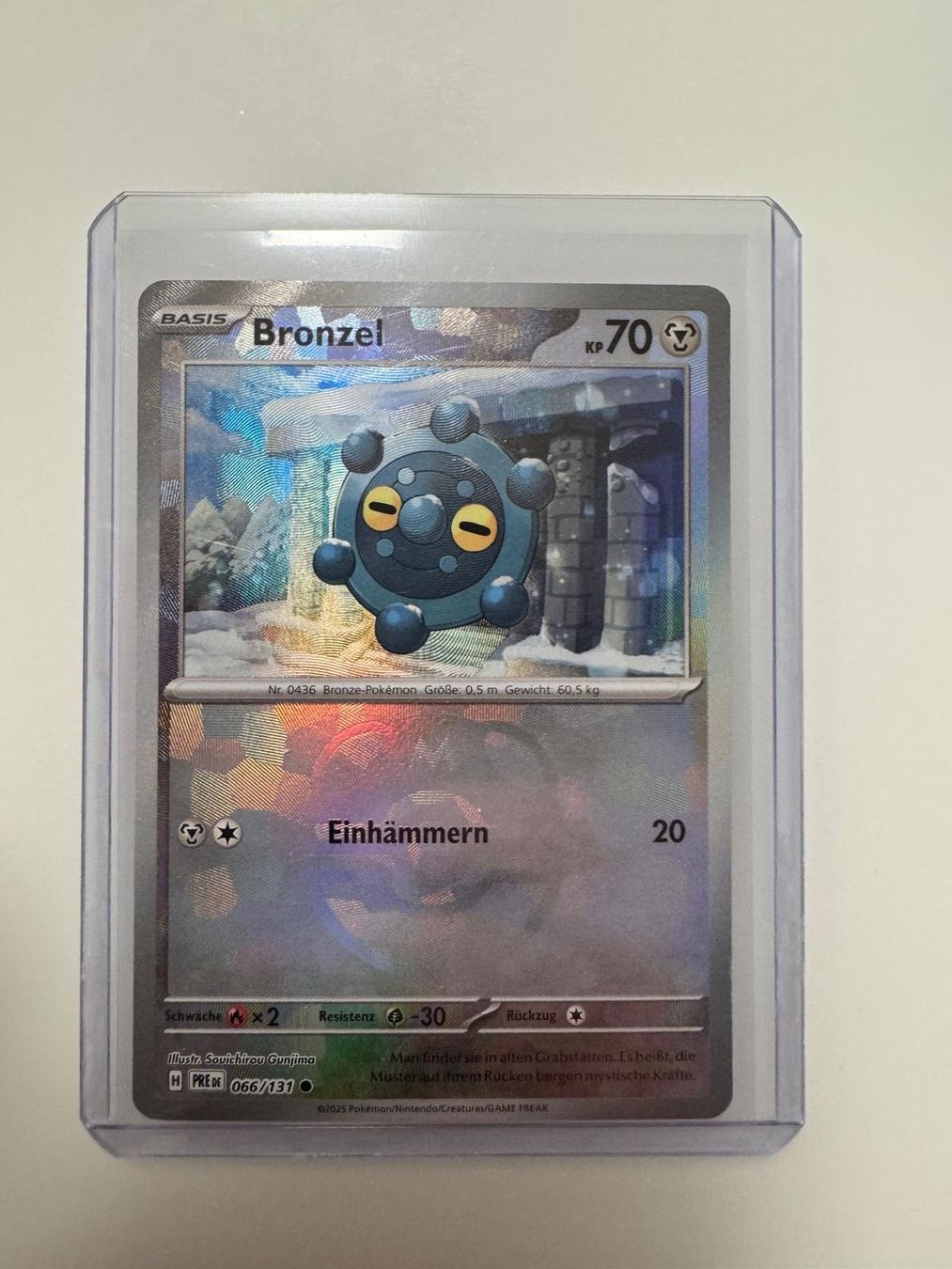 Pokémon Carte collezionabili: Bronzel | Reverse Holo Masterball | PRE 066/131 | DE – Usato da Spreitenbach venduto da Snacky96