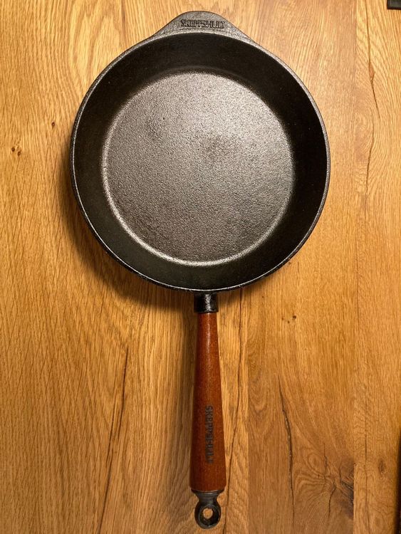 Skeppshult Gusseisen-Bratpfanne – 28 Cm, Mit Holzgriff, Made In Sweden