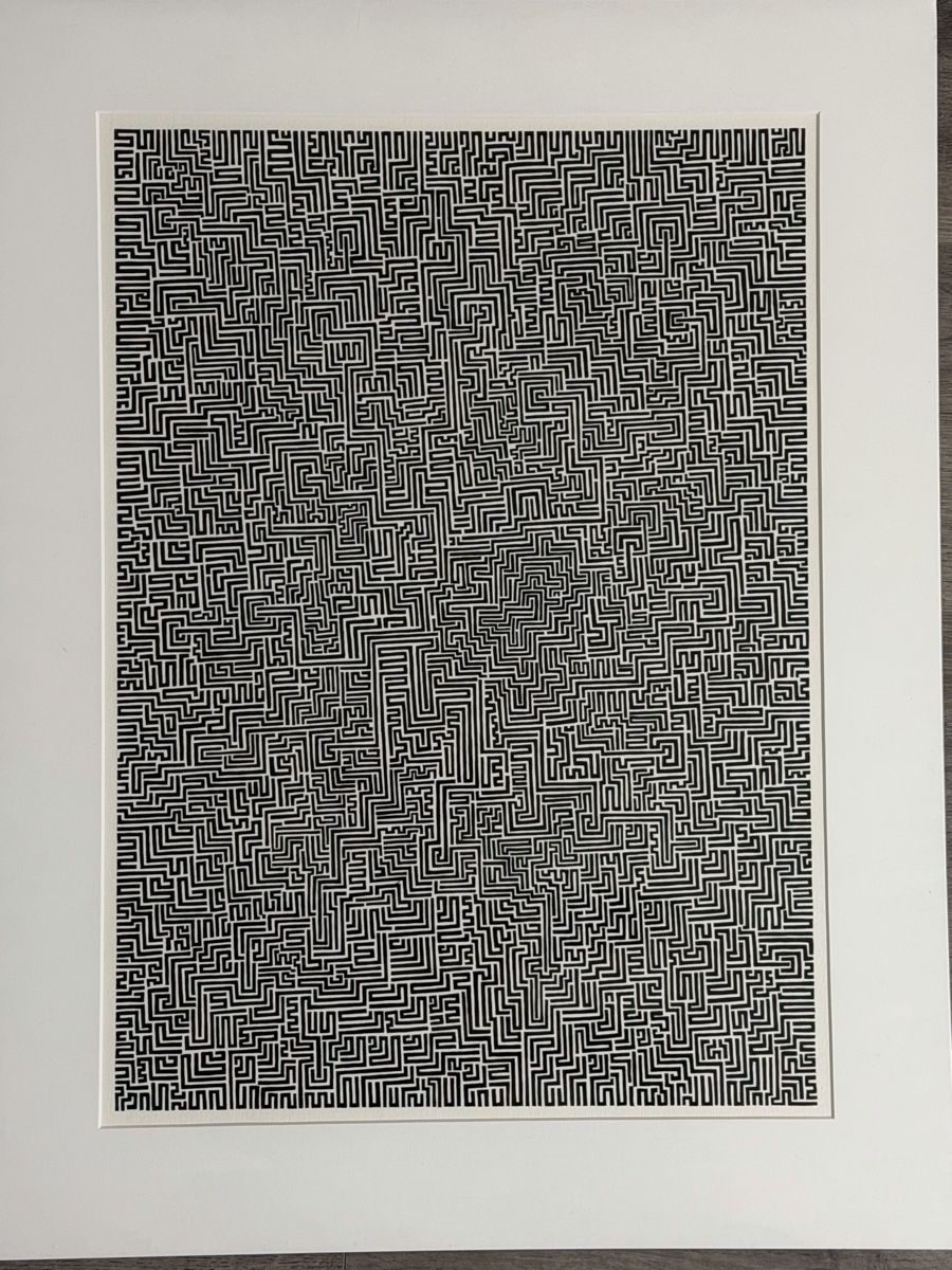 Foto & Immagini: Originale Labyrinth Zeichnung Tusche auf Papier – Usato da Gunten venduto da starfish3 6