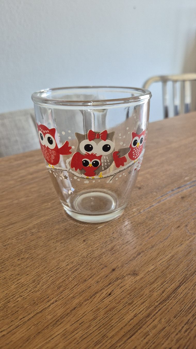 Migros Tasses: Tasse Eulen Glas – D'occasion à Watt par sarahZH1995 1