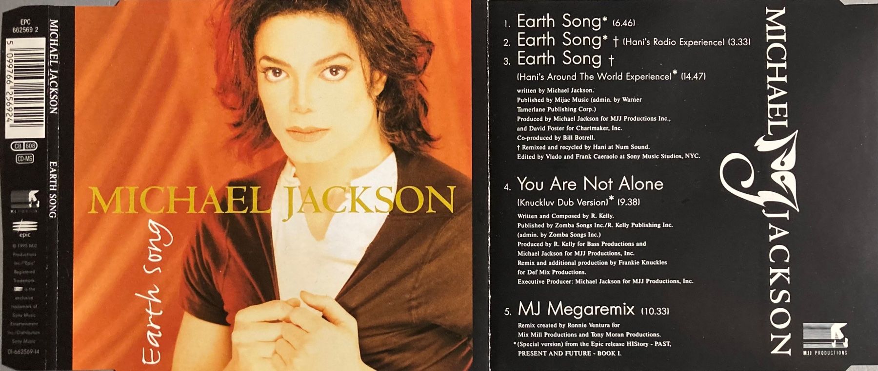 CD: MICHAEL JACKSON - EARTH SONG – Usato da Poliez-Pittet venduto da Newtown-Records 1