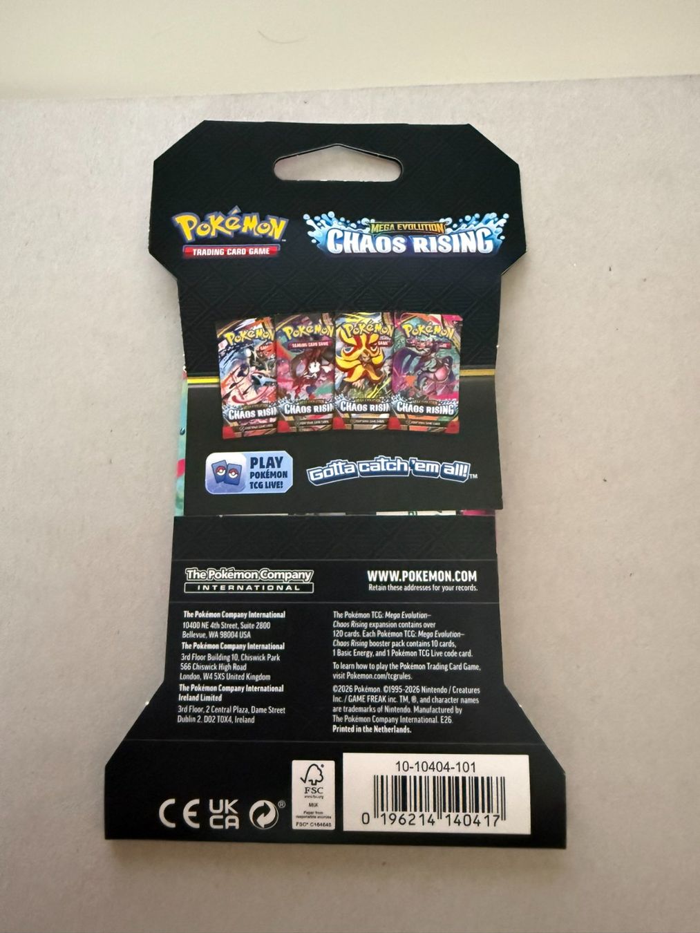 Pokémon Carte collezionabili: Pokémon TCG Booster Pack - Mega Evolution Chaos Rising – Nuovo e nell'imballaggio originale da Chiggiogna venduto da TheLegend88 1